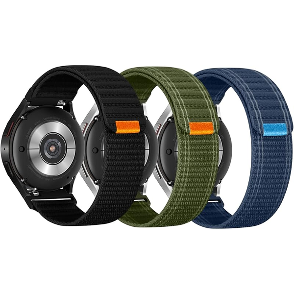 3Pcs Fabric Band Compatible for Samsung Galaxy Watch 7/6/5/4 Series