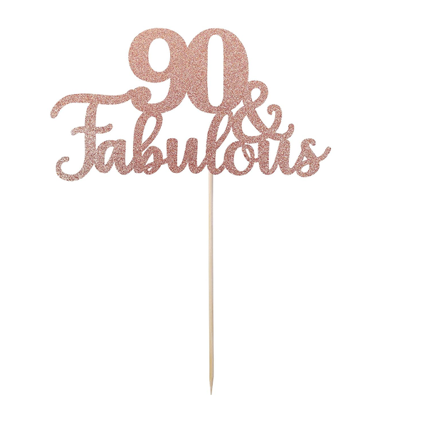 90 &amp; Fabulous Cake Toppers