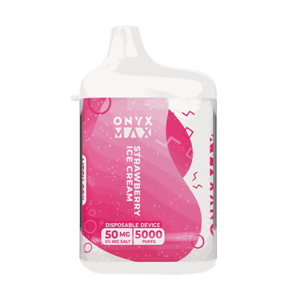 Onyx Max 5000 Puff Disposable Vape - Strawberry Ice-Cream 50MG