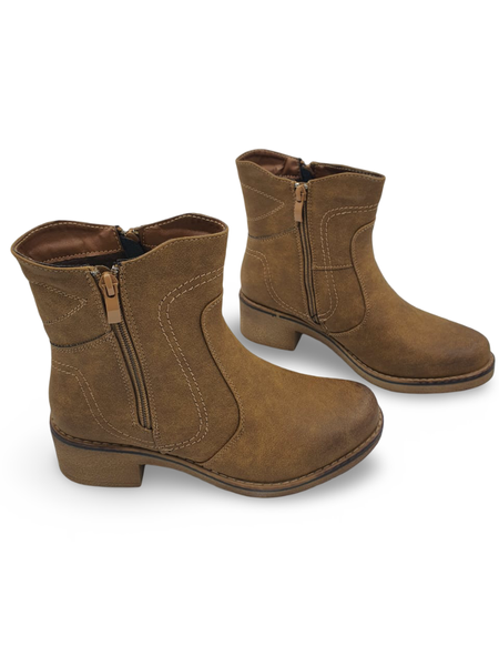 Tan ankle womens boots