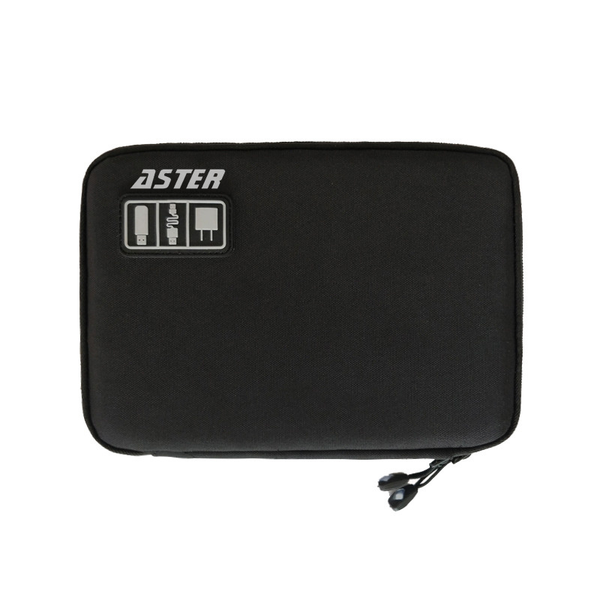 ASTER Travel Tech/Cable/Cord OrganiserBag - Black
