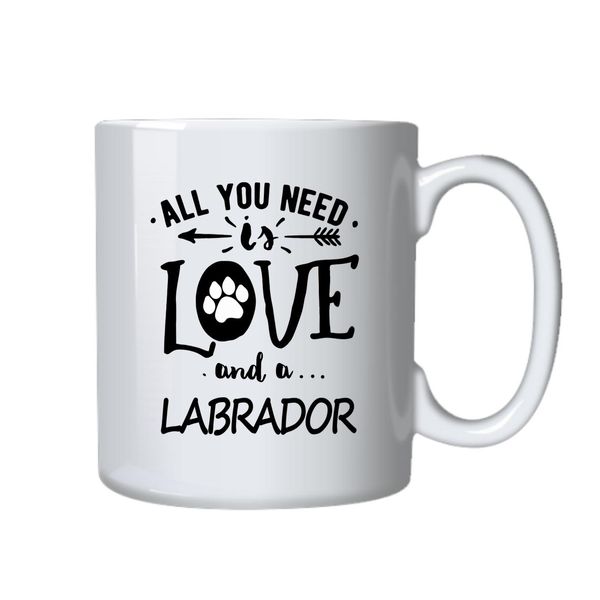 Labrador And Love Coffee Mug - Best Labrador Dog Owners Gift Idea for