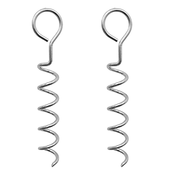 Corkscrew Shape Trampoline Anchor Kit Steel Spiral Stakes C