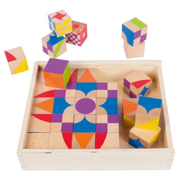 Beleduc - Moziblox Wooden Blocks - Patterning Game - 30pcs