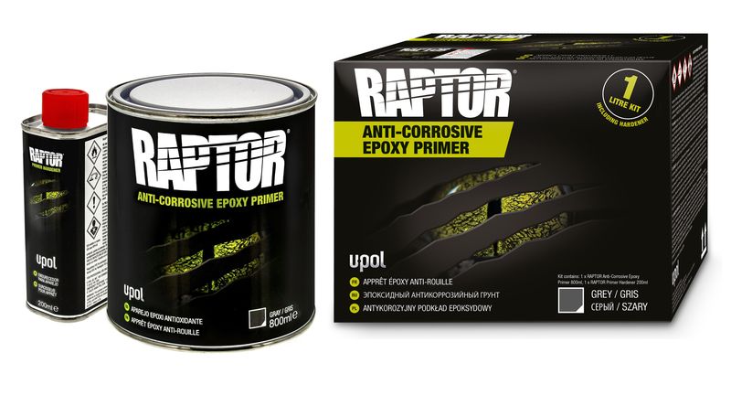 Raptor Anti-Corrosive Epoxy Primer Kit (1 Litre)