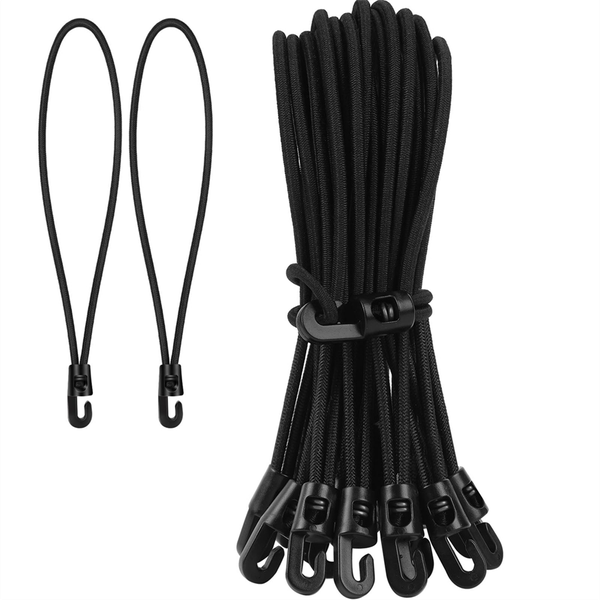 Bungee Cord With Hooks, Pack Of 20 Expander With Hooks, 25 Cm