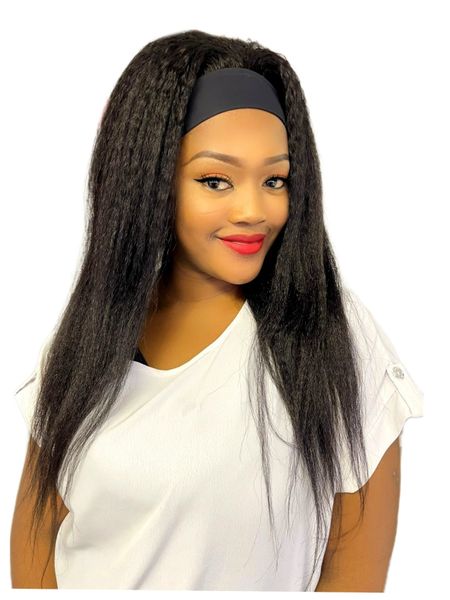 Brazilian 20inch Kinky Straight Headband Wig