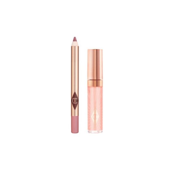 Charlotte Tilbury Glossy Fresh Pink Lip Duo Pillow Talk &amp; Refresh Rose