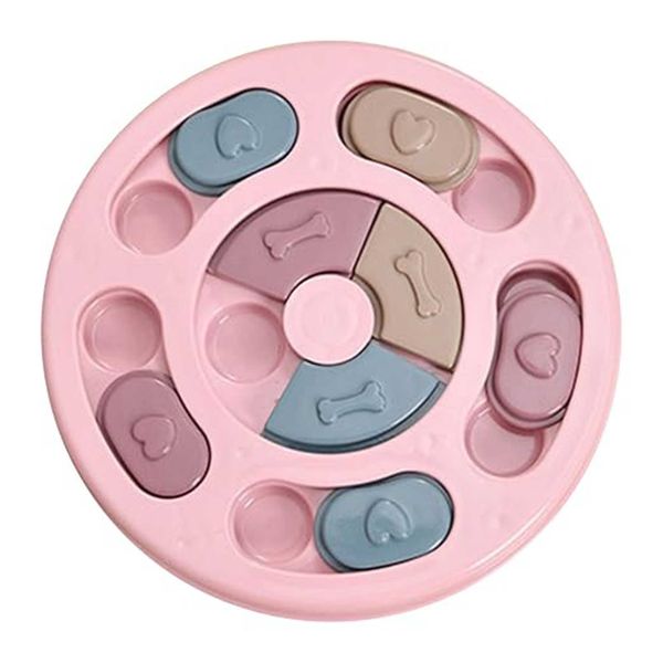Pet Round Food Interactive Puzzle Toys for IQ Training &amp; Mental Enrichment