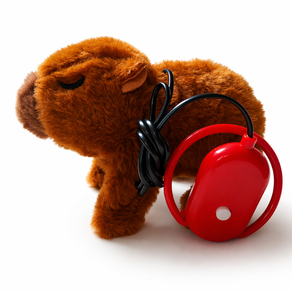 Beaver Baby Walking Squeaking Tail Wagging Toy - 2 Colours - Remote