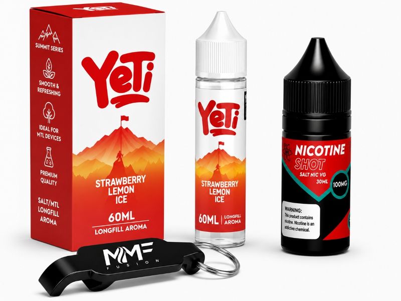 Yeti Series MMF E-Liquid 60ml Juice 50mg - Strawberry Lemon Ice