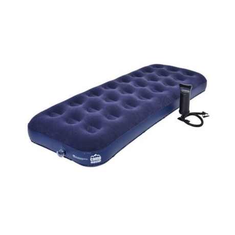 Single Flocked Camping Airbed - Waterproof Inflatable Mattress Blow Up Air  Bed