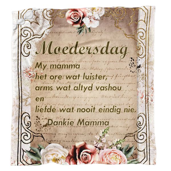 Moedersdag Light Weight Fleece Blanket