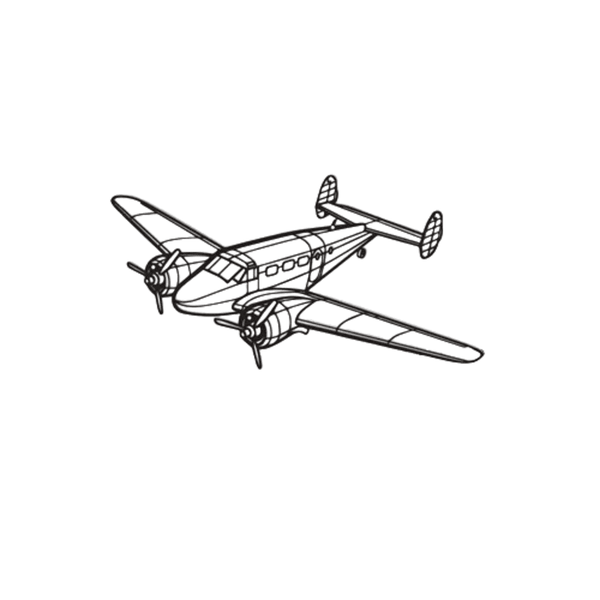 Modern Airplane Metal Wall Art - Classic Aviation