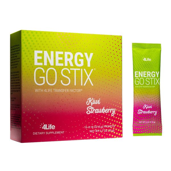 4Life Energy Go Stix - Healthy Energy Source - Kiwi Strawberry Drink Mix
