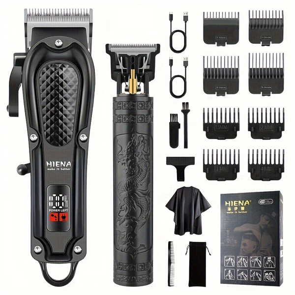 Electric Hair Clipper - Oil Head Carving Digital Hair Clipper Set