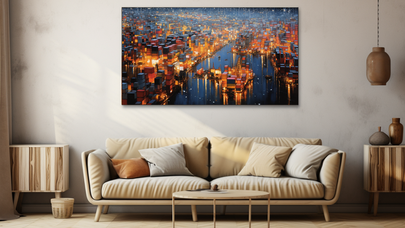Canvas Wall Art - Cargo Constellation Abstract - HD0015