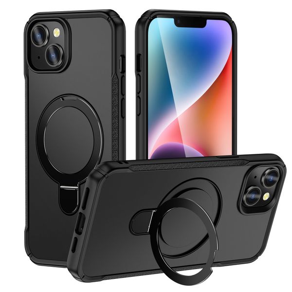 Ring Magnetic Kickstand Holder Phone Case Compatible With iPhone 13 Mini