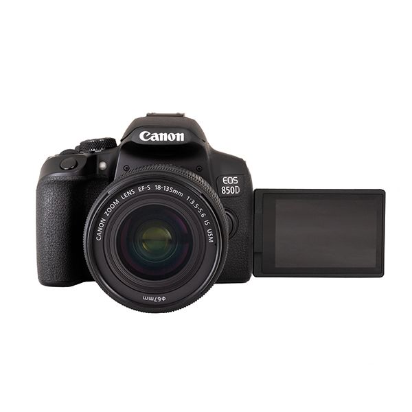 Canon 850D 24MP DSLR with 18-135mm IS USM Lens - Black