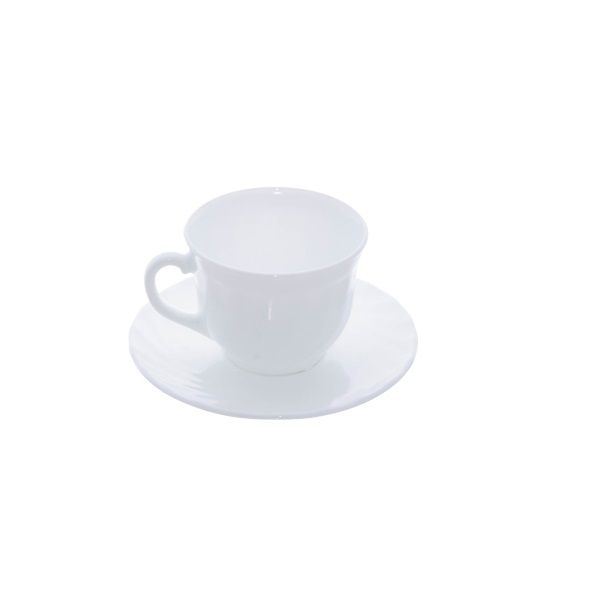 White Cup and Saucer Set 6 Pieces (220 ml) Shop Today. Get it