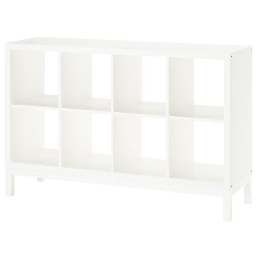 White Particle Board Floor Mount 8 Standing Shelf | Shop Today. Get it ...