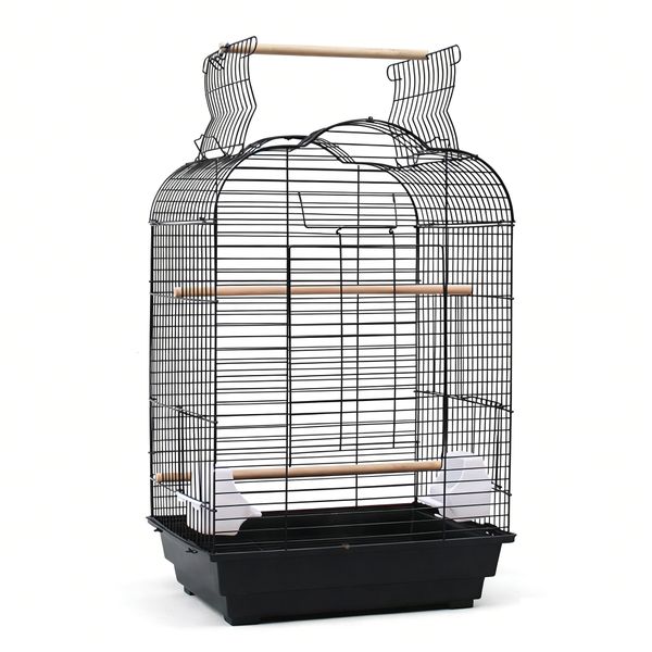 Pet Bird Cage Medium Dome Open Top Bird Cage for Cockatiels- 46x36x70cm