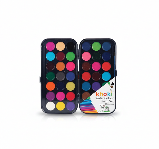 Khoki 42 Piece Watercolor Paint Set for Arts and Crafts - 2 Pack