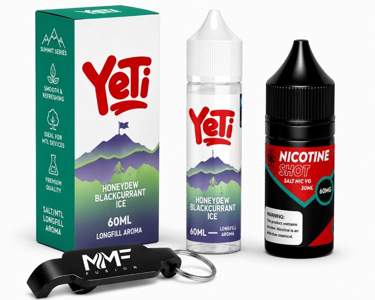 Yeti Series MMF E-Liquid 60ml Juice 30mg - Honeydew Blackcurrant Ice