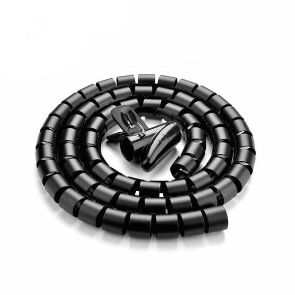 Cable Management Organizer Coiled Sleeve - 2 Pack