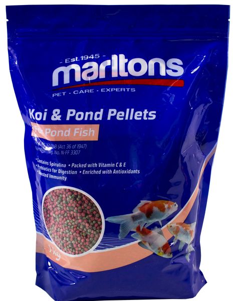 Marltons Pond Pellets Small 2mm 1Kg