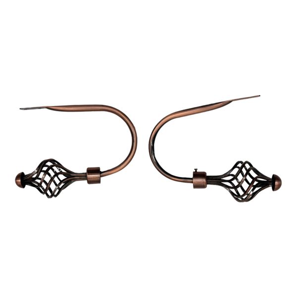 Curtain Tiebacks Rose Gold Spiral