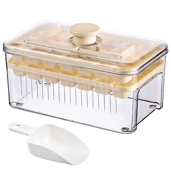 56 Grids Ice Cube Maker Ice Making Molds Quickly Drop Ice with One Click