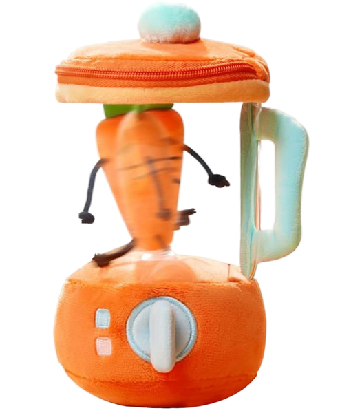 Carrot Juicer Doll Fun Drawstring Turning Plush Toy Creative Doll Gift