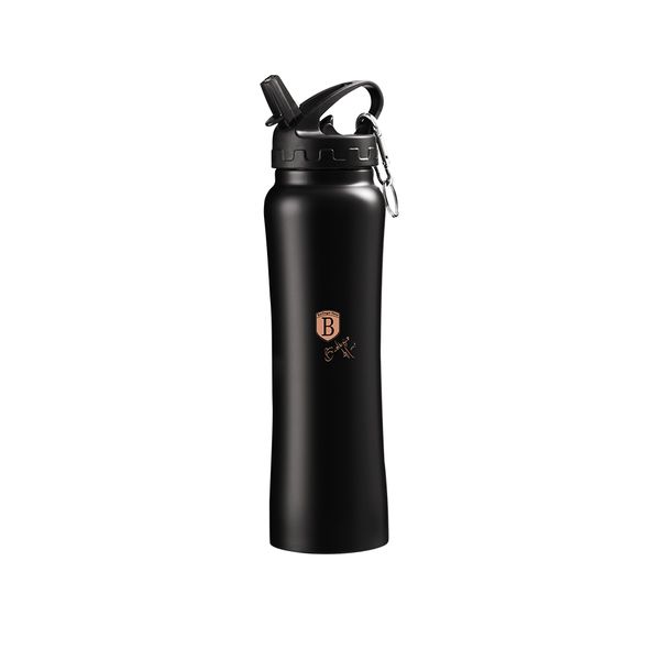 Berlinger Haus 500ml Stylish Sport Flask Bottle - Black Rose