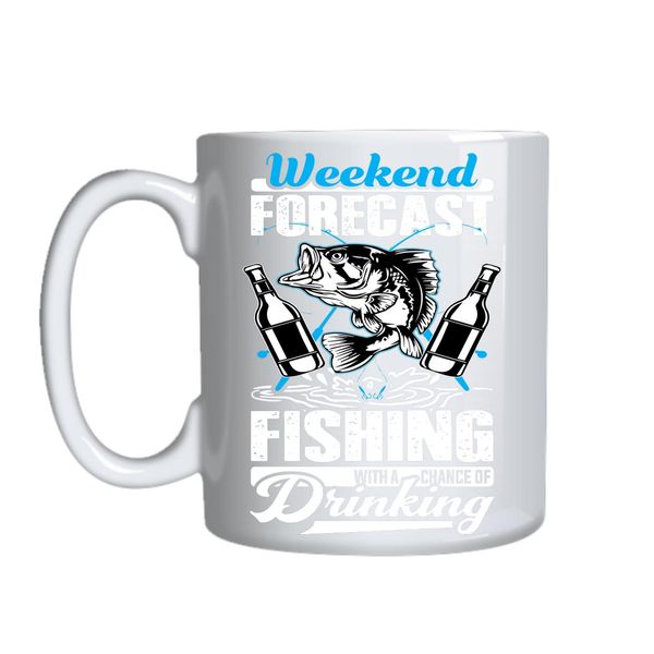 Fishing Weekend Forecast Mug Gift Idea 127