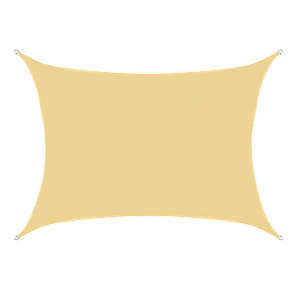Heavy Duty Beige Sun Shade Sail- UV Resistant Outdoor Canopy