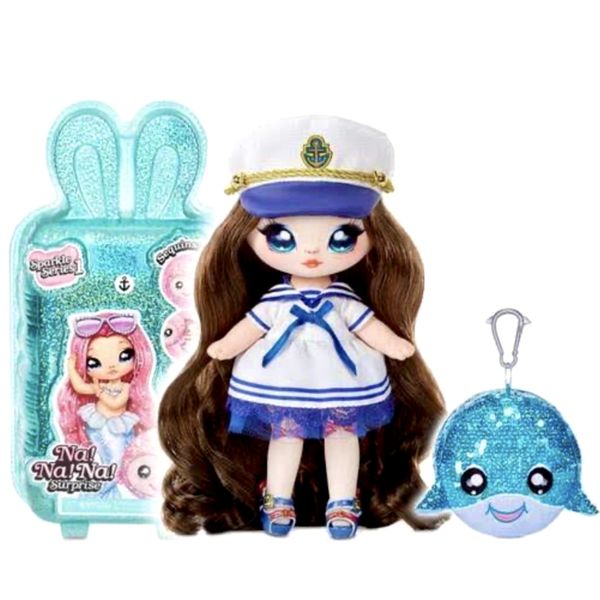 Na Na Na Surprise 2 in 1 Sparkle Series Sailor Blue 7.5 inch
