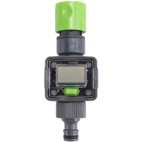 Digital Water Flow Meter Ipx6 Outdoor Garden Hose Compatible with None