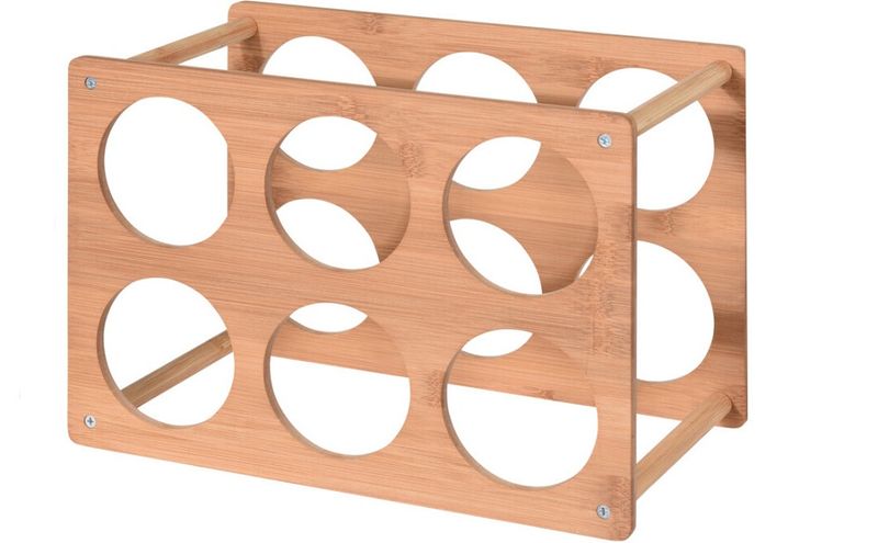 Wine Rack Bamboo 6 Bottles