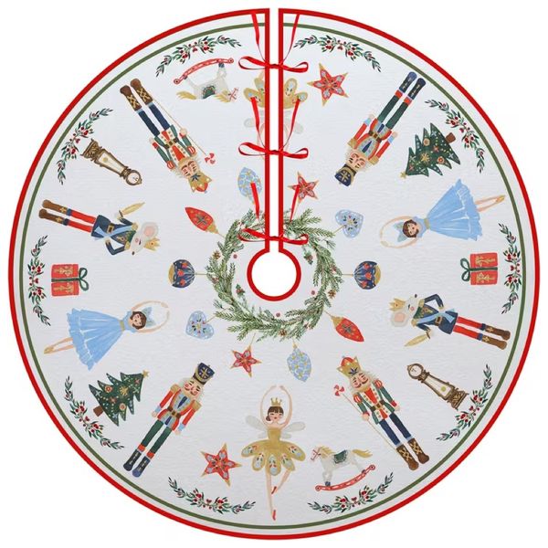 Decor Nutcracker Christmas Tree Skirt Round Rug - 90cm