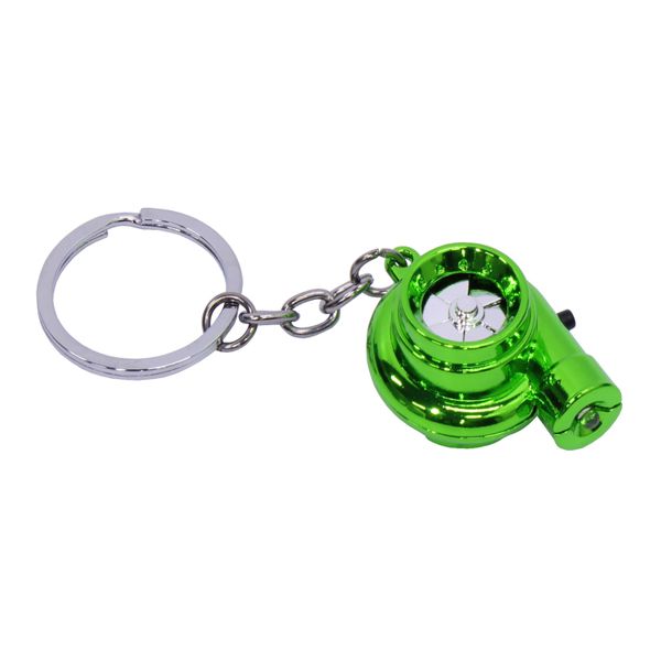 Turbo Charger Keyring with Turbo Sound &amp; Light - Green
