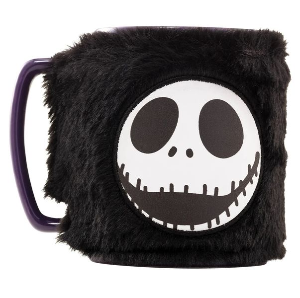 The Nightmare Before Christmas Mug 450ml with Fluffy Removeable Cozy Cover