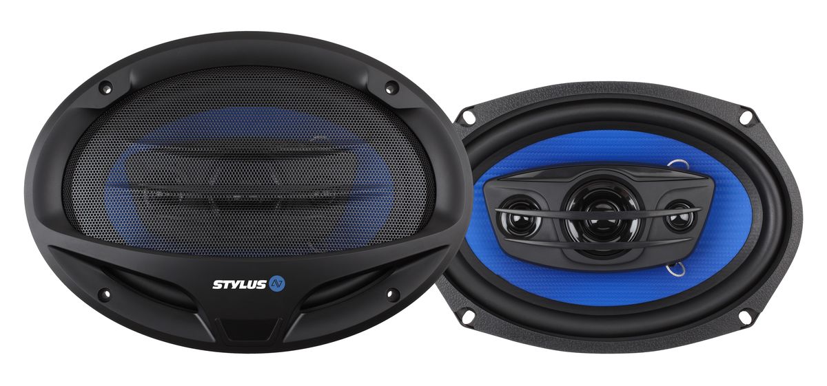 Stylus AV 6x9" 4-Way 500W Coaxial Car Speakers