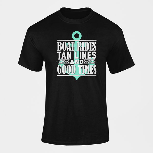 Boat Rides Tan Lines And Good Times Sailing T-Shirt