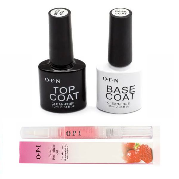 Gel Nail Base &amp; Top coat with cuticle oil