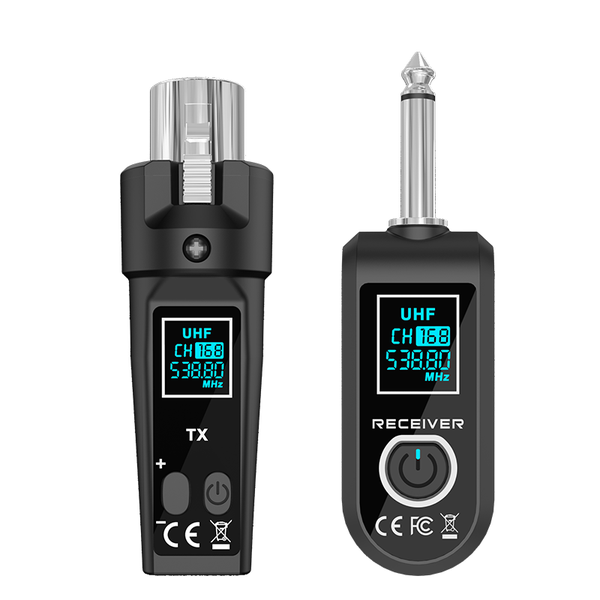 Wireless Microphone Transmitter Receiver System for Dynamic Microphone