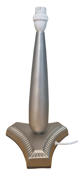 Tapered Body Satin Table Lamp on Arch-Curved Base