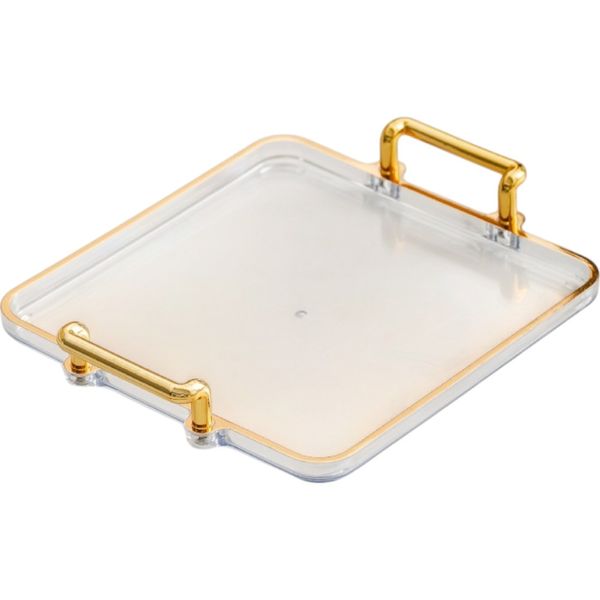 High-End Luxury Square Display Serving Tray With Handles