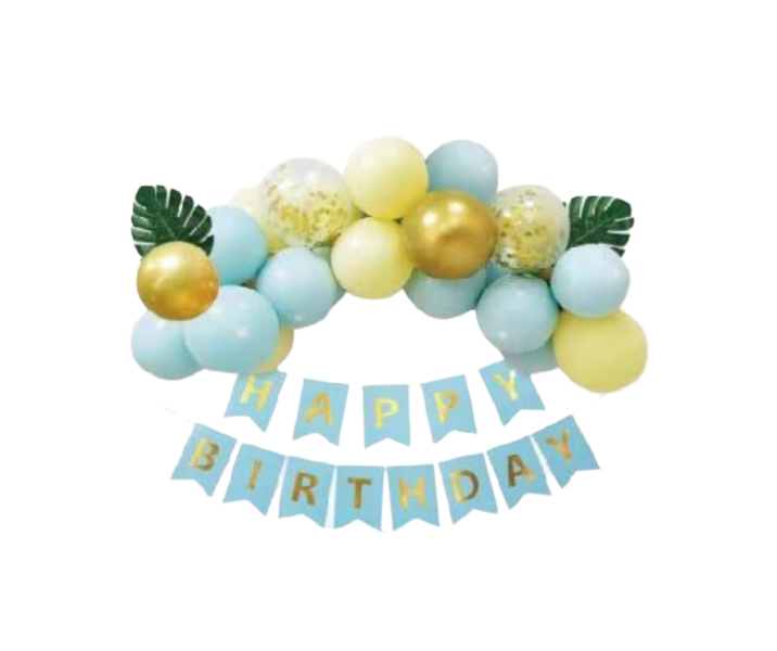 Simple Blue Party Balloon Garland Decoration Set for DIY Home BirthdayParty