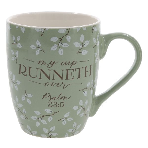 Mug - My Cup Runneth Over, Green